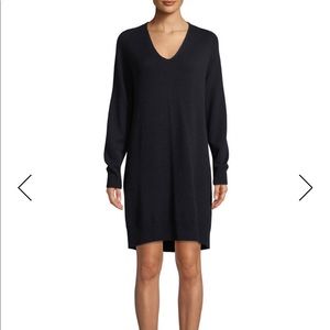 Vince V-Neck Sweater Dress